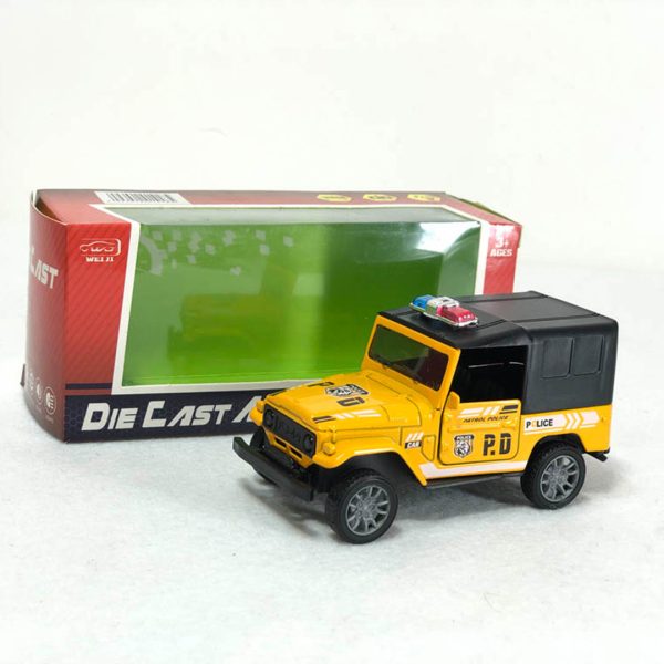 Die cast model جیپ پلیس جعبه ای - Image 2